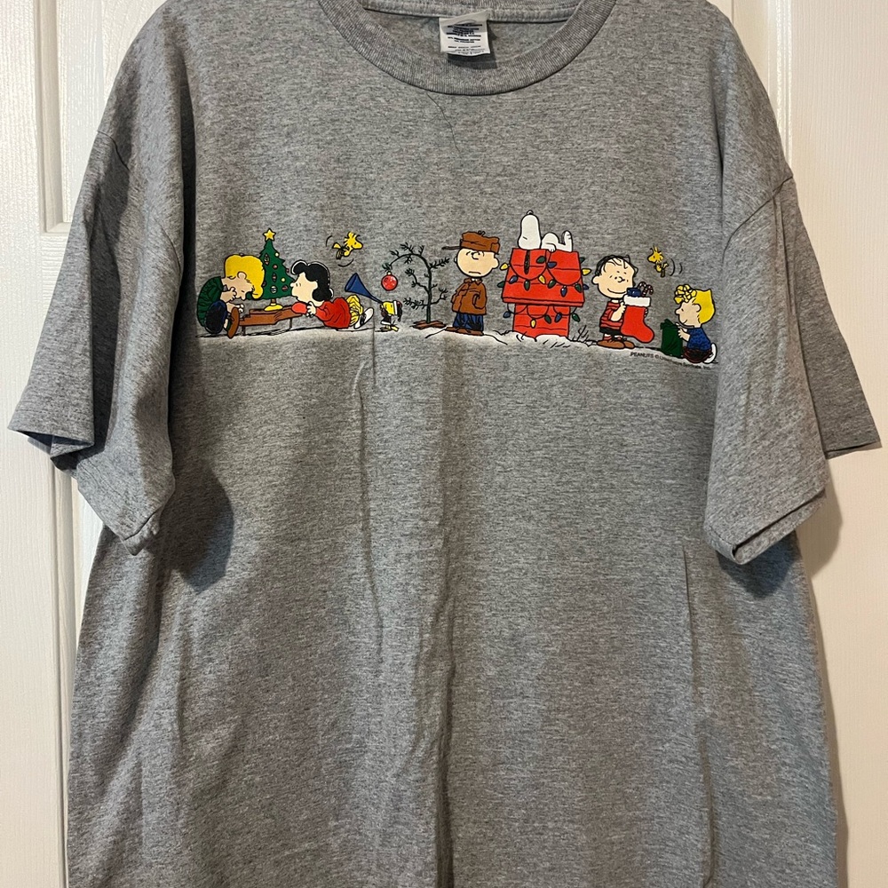 Gray Kids Shirt with Cartoon Characters